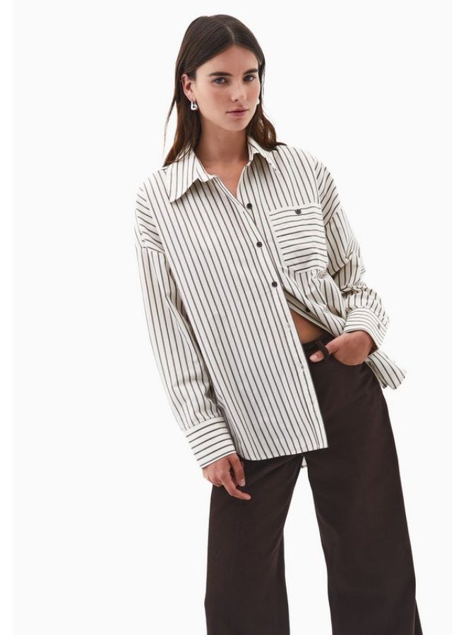 OXXO Striped Oversize Shirt - Image 2